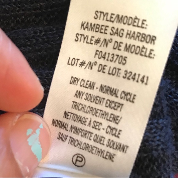 Theory Sag Harbor Kambee Armada Blue Linen knit Long Sleeve Sweater - Picture 13 of 16